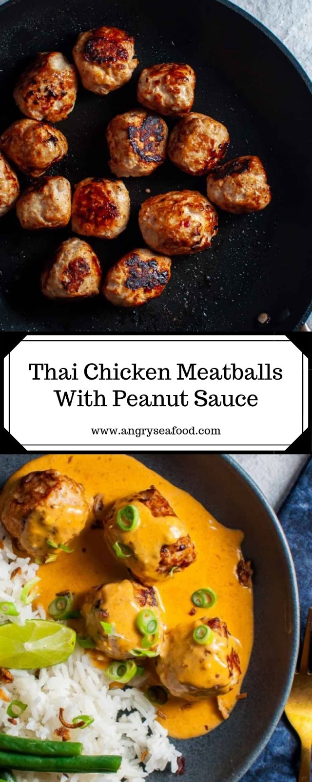 Thai Chicken Meatballs With Peanut Sauce Thai Chicken Meatballs With Peanut Sauce