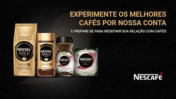 Experimente Grátis Nescafé Gold e Nescafé Origens do Brasil Experimente Grátis Nescafé Gold e Nescafé Origens do Brasil