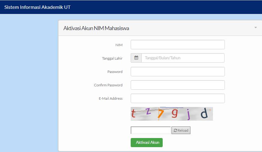 UPBJJUT Semarang Cara Aktivasi Akun SIA bagi Mahasiswa