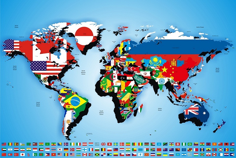 Jual Stiker Dinding Wall Sticker Gambar Peta Dunia 
