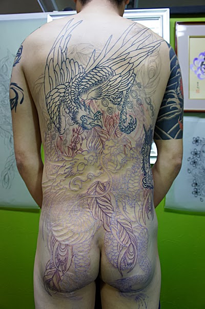 龍　鳳凰　刺青　タトゥー　和彫り　ＴＡＴＴＯＯ