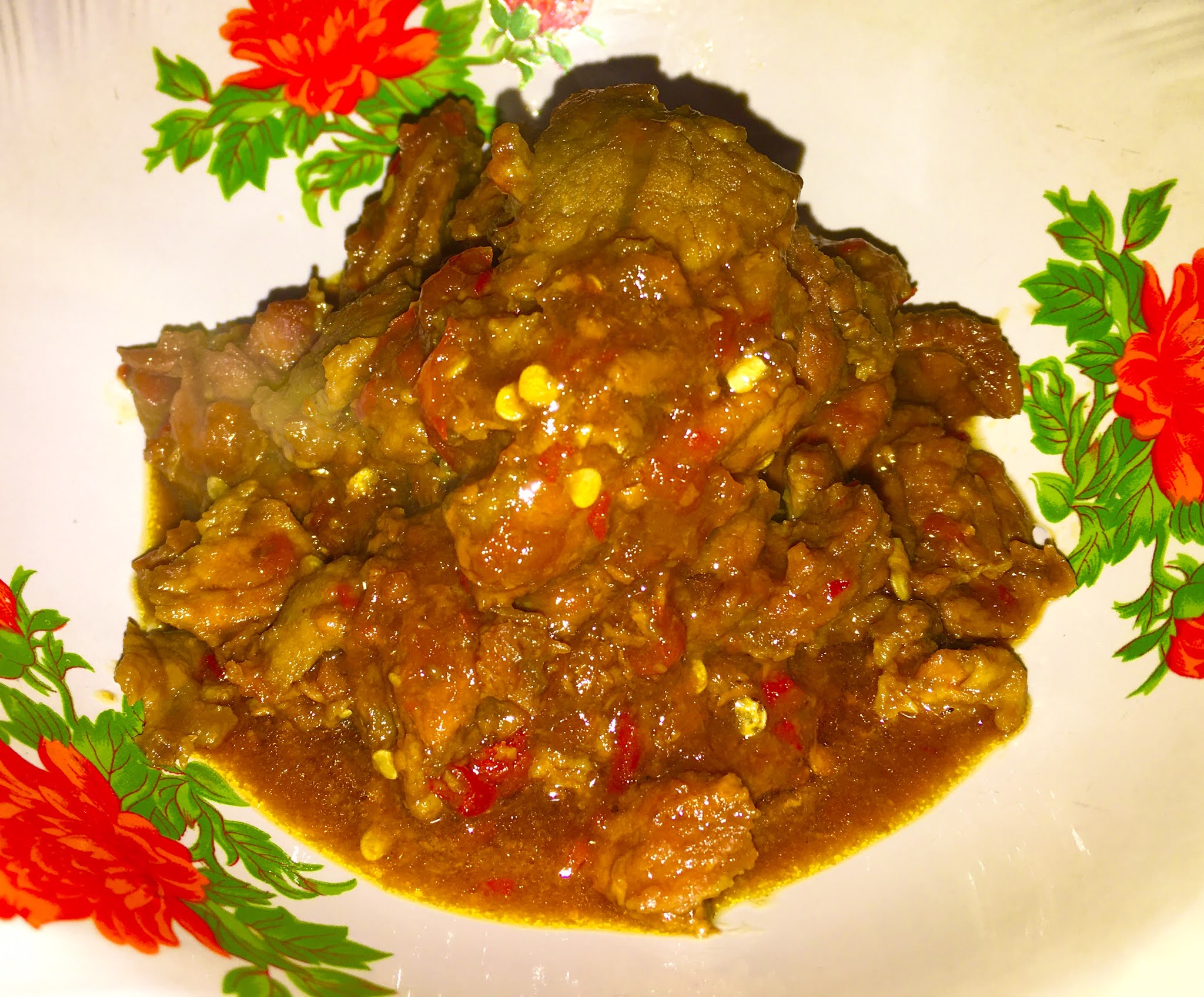 Krengsengan Daging Super Pedas