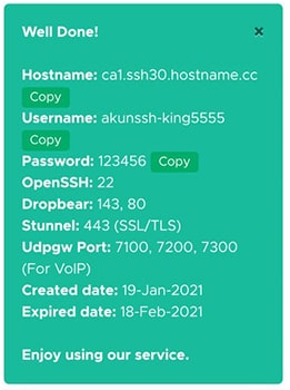 COMO CREAR UNA CUENTA SSH DE 30 DIAS COMO CREAR UNA CUENTA SSH DE 30 DIAS