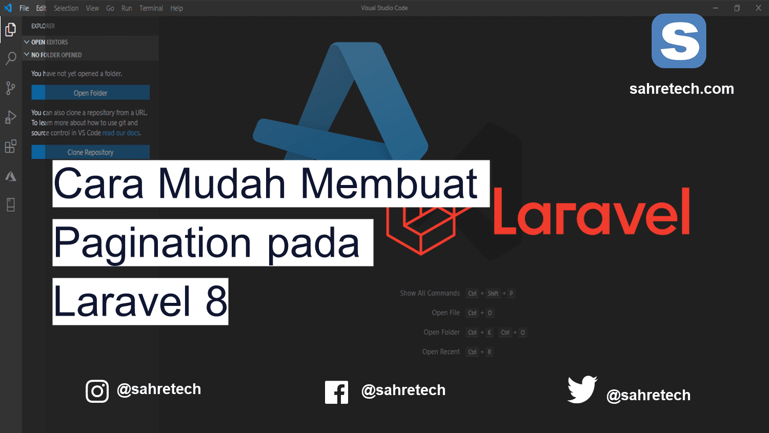 Cara Mudah Membuat Pagination pada Laravel 8 Sahretech
