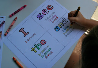 Literacy Sight Word Flash Cards Preschool Printables