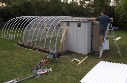 hoop coop chicken attach furring putting strips panels down