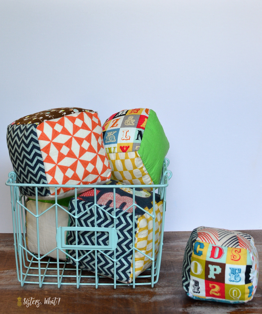 Throwback Thursday Soft Fabric Play Cubes Sewing Tutorial Sisters