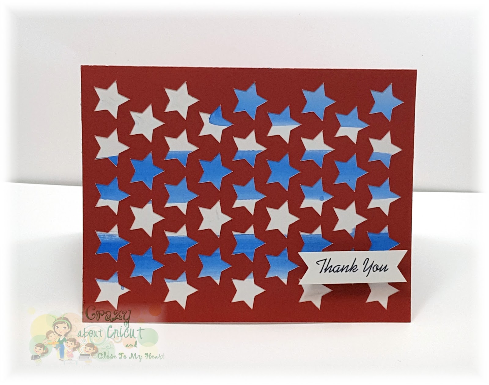 Crazy About Cricut Memorial Day Cards Using Artfully Sent Cartridge