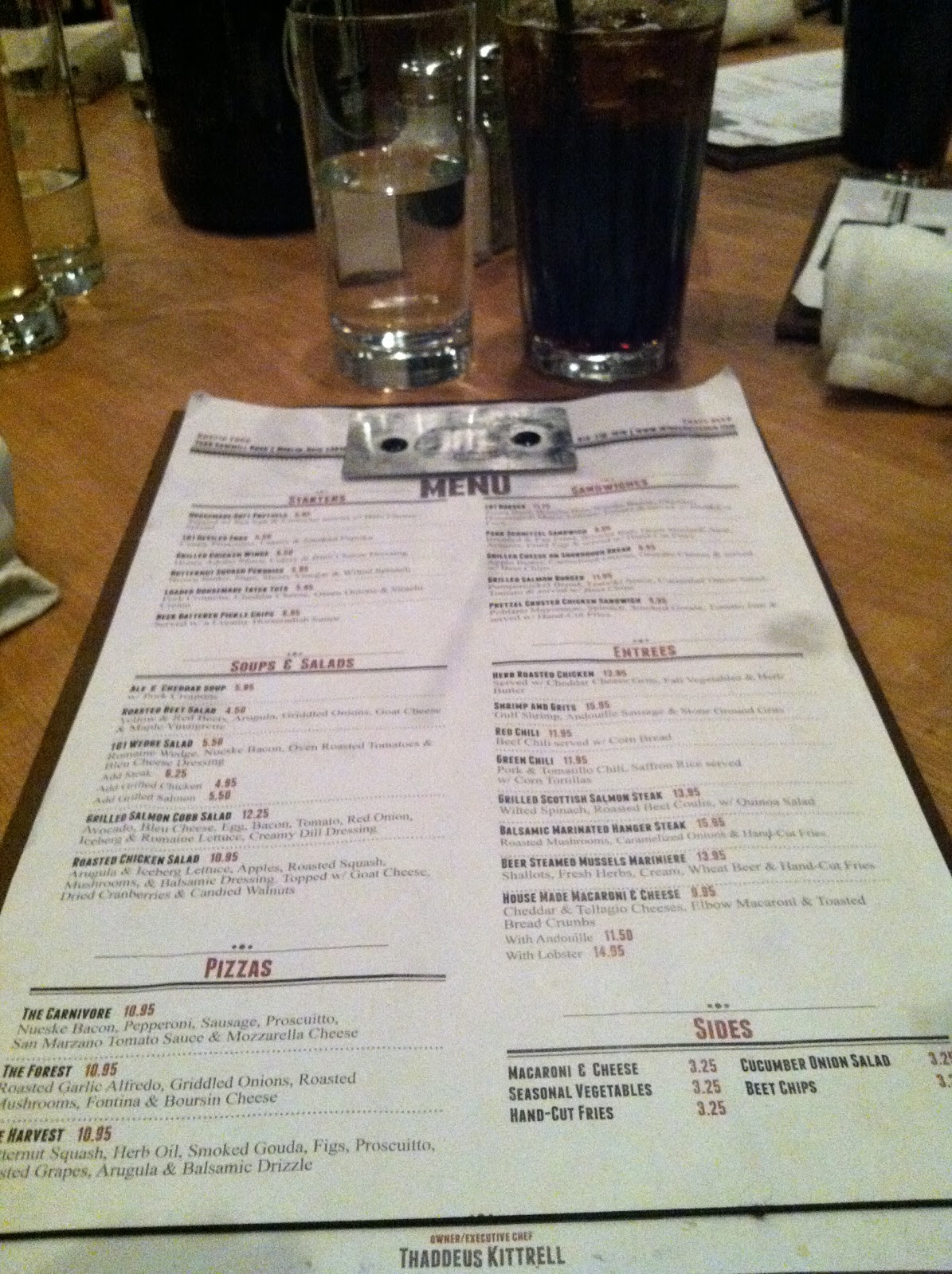 Life, Love, and Marathons Dinner at 101 Beer Kitchen