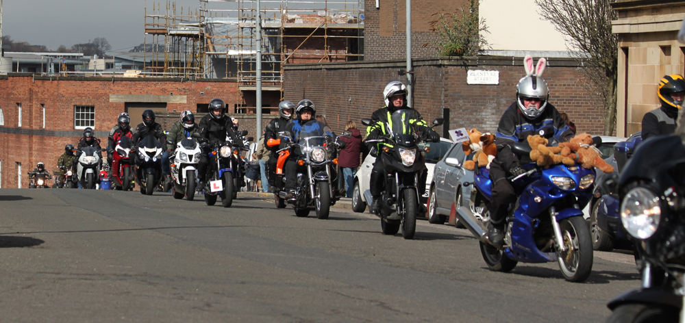 Satoja motoristeja kerääntyy ajamaan hyvän asian puolesta Glasgow'n pääsiäisperinne