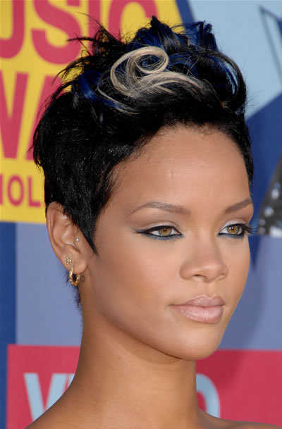 Rihanna Short Hairstyles Back. rihanna short hair styles