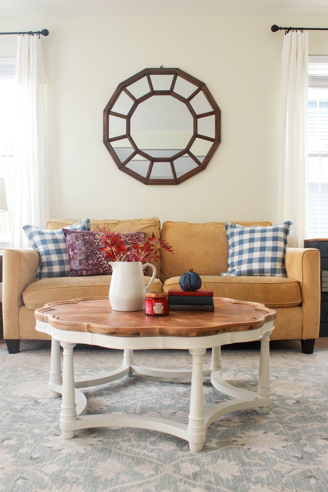 Fall Living Room Decor | Delightfully Noted