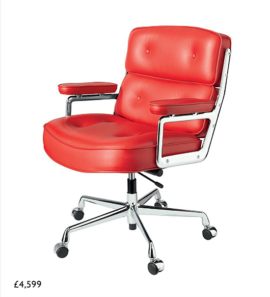 Eames EA104 Lobby Chair in RED (Vitra)