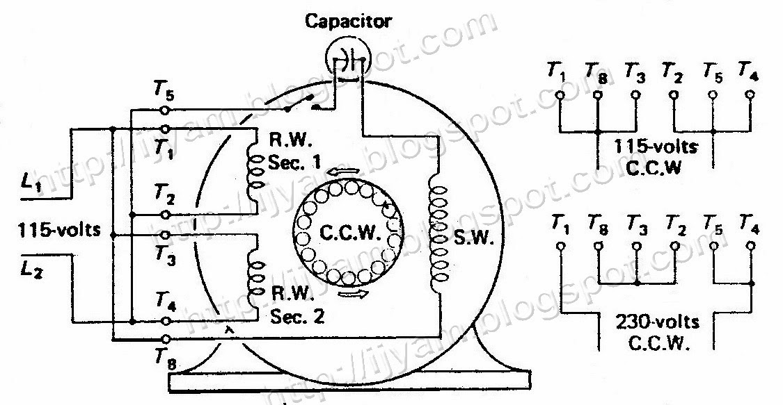 ☑ Dual Voltage Capacitor Motor