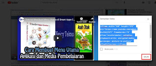 Cara Menyalin Link Youtube Untuk di putar di word