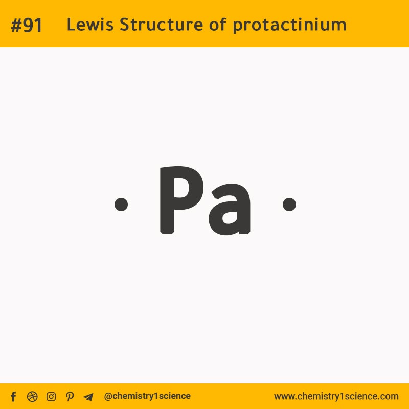 Lewis Structure of Pa protactinium  تركيب لويس لعنصر البروتكتينيوم