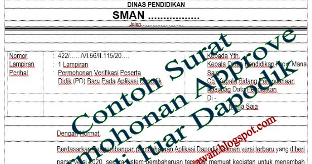 47++ Contoh surat x hadir sekolah terbaru terbaik