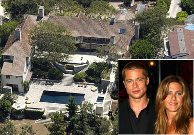 Celebrity And Movie Stars Addresses In Hollywood Los Angeles Jennifer Aniston Brad Pitt House2017 House