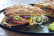 Recipe Club's Boboli Wedge Steak Sandwich