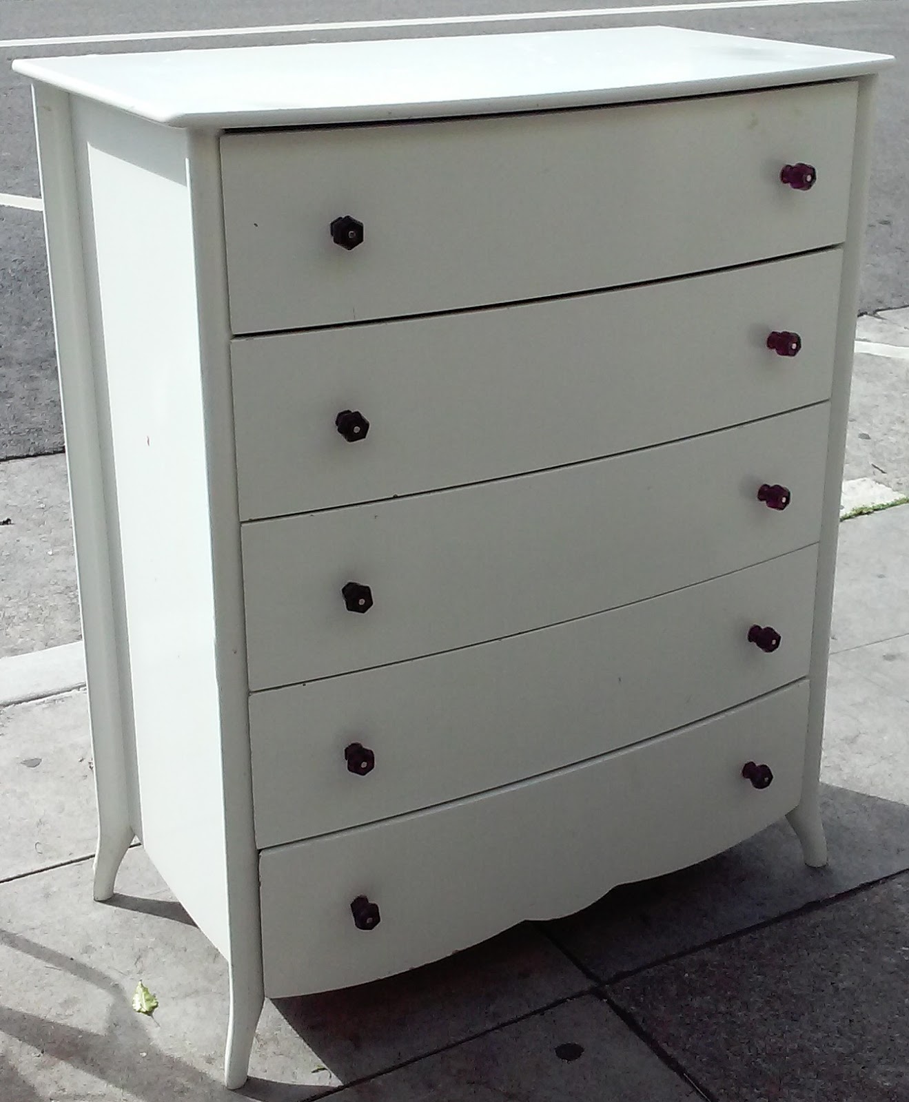 UHURU FURNITURE & COLLECTIBLES SOLD 3' x 4' White Canadian Chest of