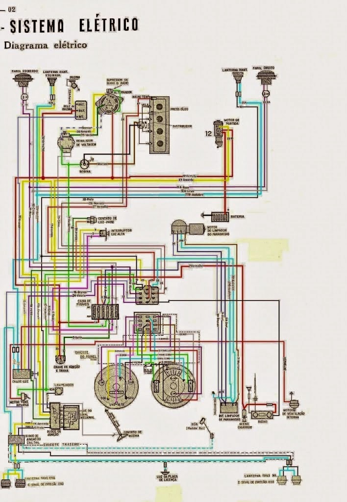 Auto Ford Garage : Esquema elétrico Corcel 1. fiat doblo wiring diagram pdf 