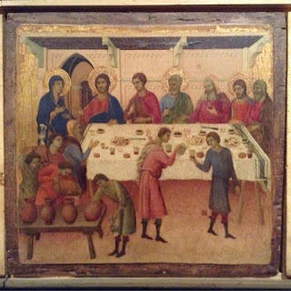 Siena, Museo dell'Opera: Nozze di Cana, Duccio di Buoninsegna
