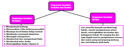 diagram Kegunaan Gerakan Berjalan dan Berlari www.simplenews.me