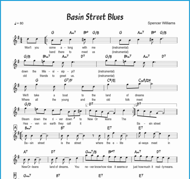 Chord Lagu Basin Street Blues SEPUTAR MUSIK