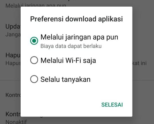 pengaturan download