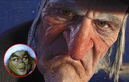 Grinch and Grinchier: Jim Carrey starred as The Grinch in 2000 and as Scrooge in 2009.