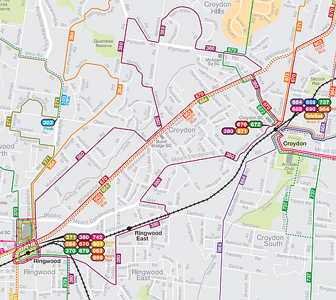 380 Bus Route Map Melbourne On Transit: Timetable Tuesday #65: From Simple To Complex -  Ringwood's Confusing 380 Loop