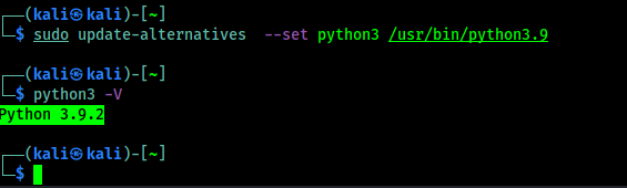 python3 latest version set as default python3 latest version set as default