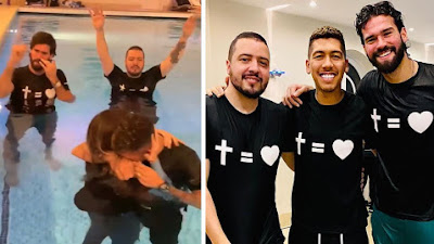 Bintang Liverpool Roberto Firmino Dibaptis: 'Gelar Terbesar Saya Adalah Cinta Kristus'