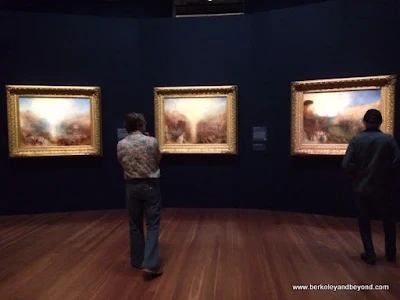 three paintings Turner working on concurrently just before he died; Turner exhibit at the de Young Museum in San Francisco
