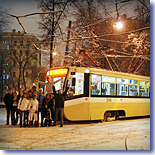 проводы уходящего года в нижегородском трамвае