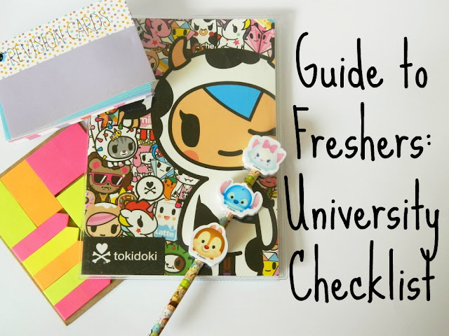 Guide to Freshers, University Checklist, What to take to university, 