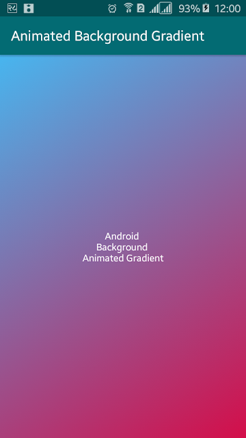 Animated Gradient Background in Android