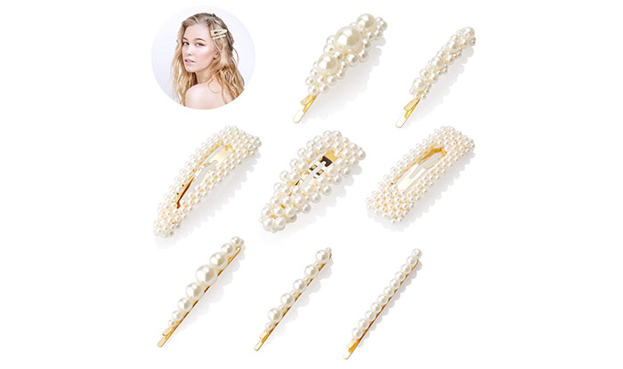 NeoStipZone | 35 Beautiful Hair Clips / Barrette Collection | COOLKESI Pearls Hair Clips