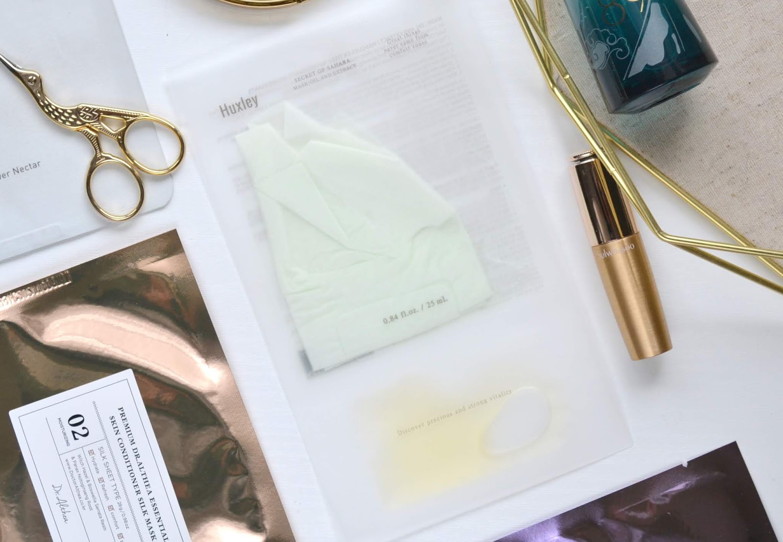 SHEET MASK Huxley Secret of Sahara Mask Oil and Extract Cosmetic