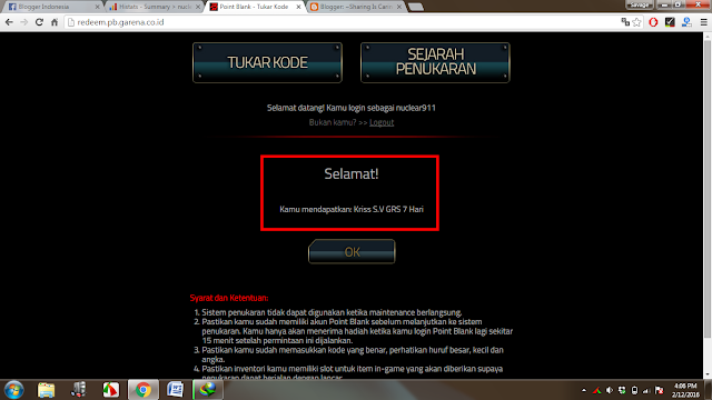 cara mendapatkan senjata gratis di point blank