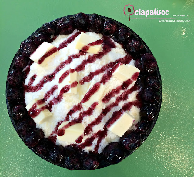 Blueberry and Cheese Bingsu