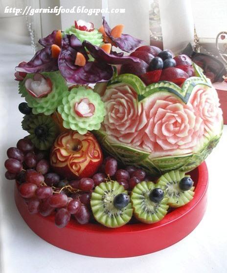 Garnishfoodblog Fruit Carving Arrangements And Food Garnishes