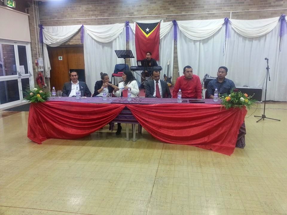 The ET Ambassador in  UK Mr. Joaquim Fonseca met the East Timor Community in Peterborough 2014