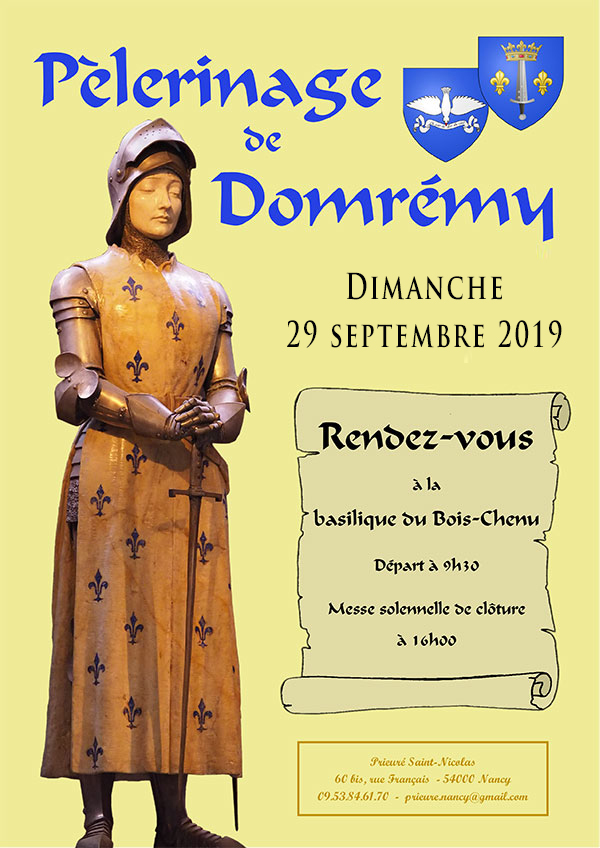 Pèlerinage de Domremy - dim. 29 septembre 2019 2019_pele_domremy