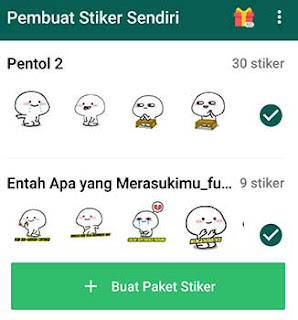 Entah apa yang merasukimu stiker WA