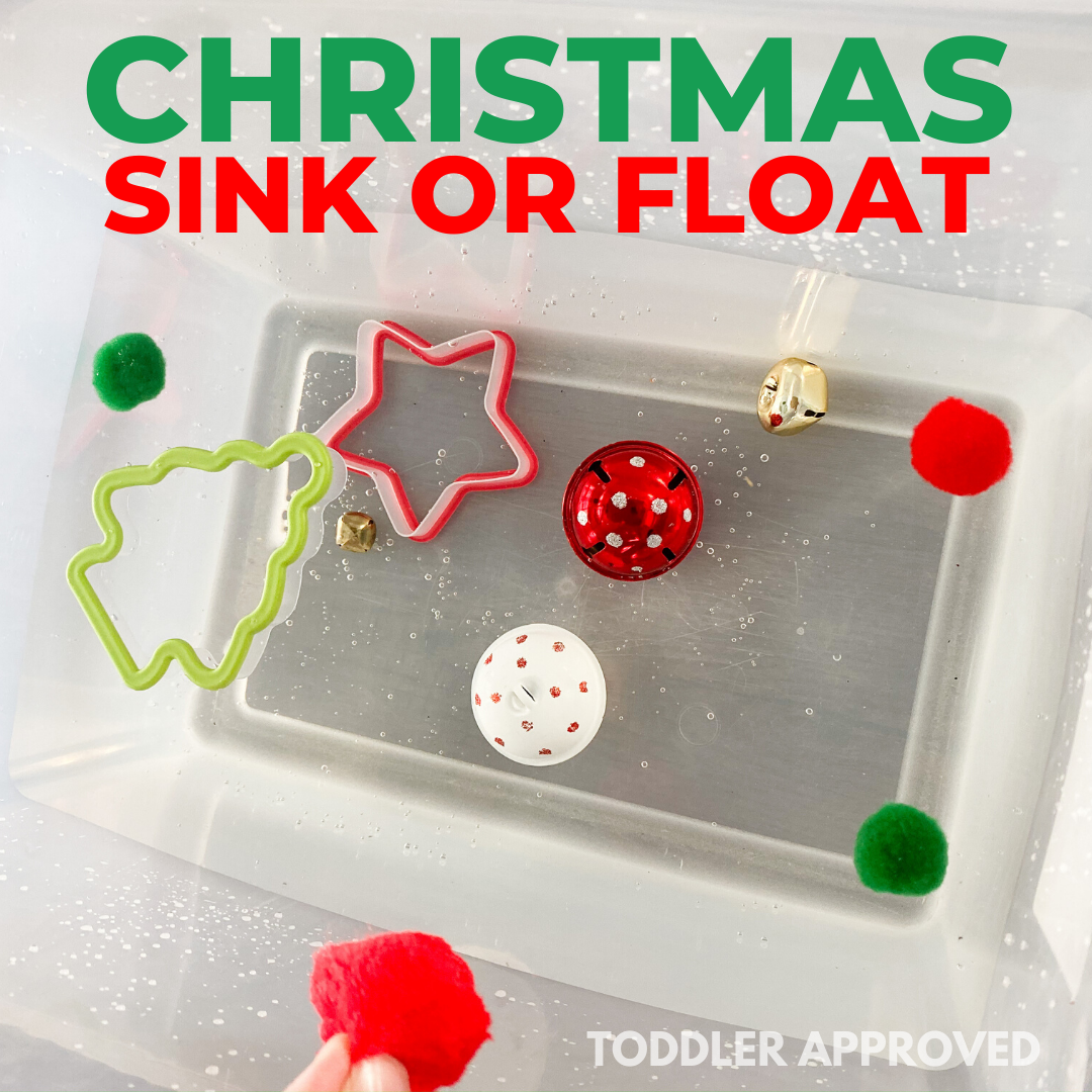 Toddler Approved! Christmas Sink or Float Toddler Science
