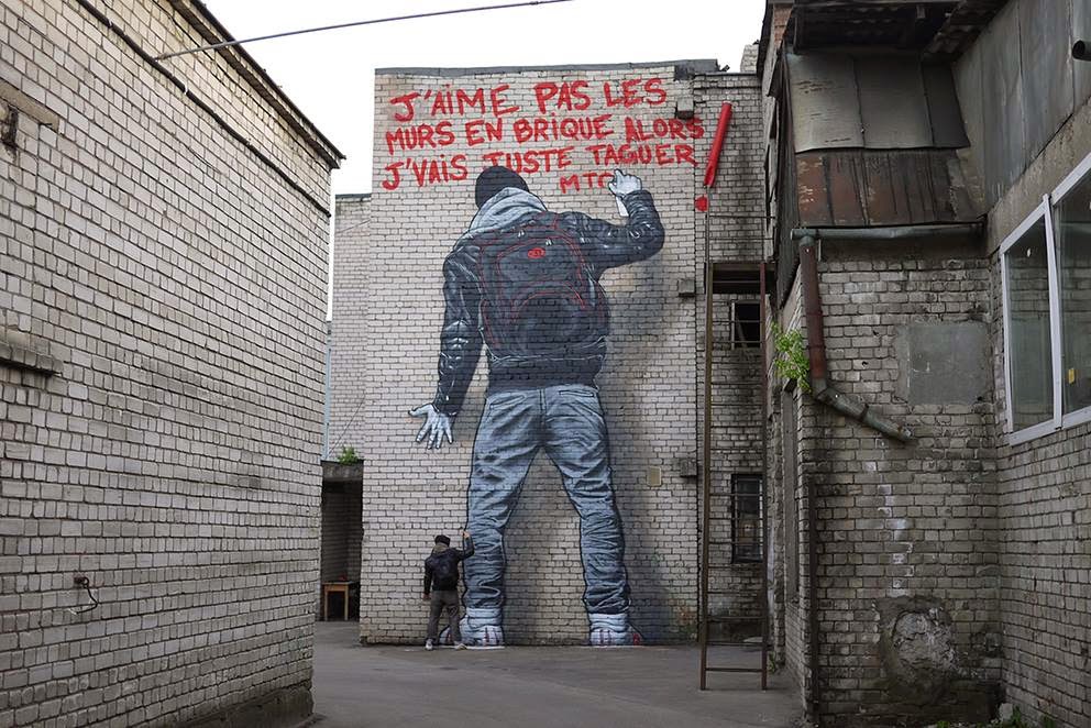 MTO was recently in Latvia where he painted this massive new piece for the Blank Canvas Festival on the streets of Latvia.