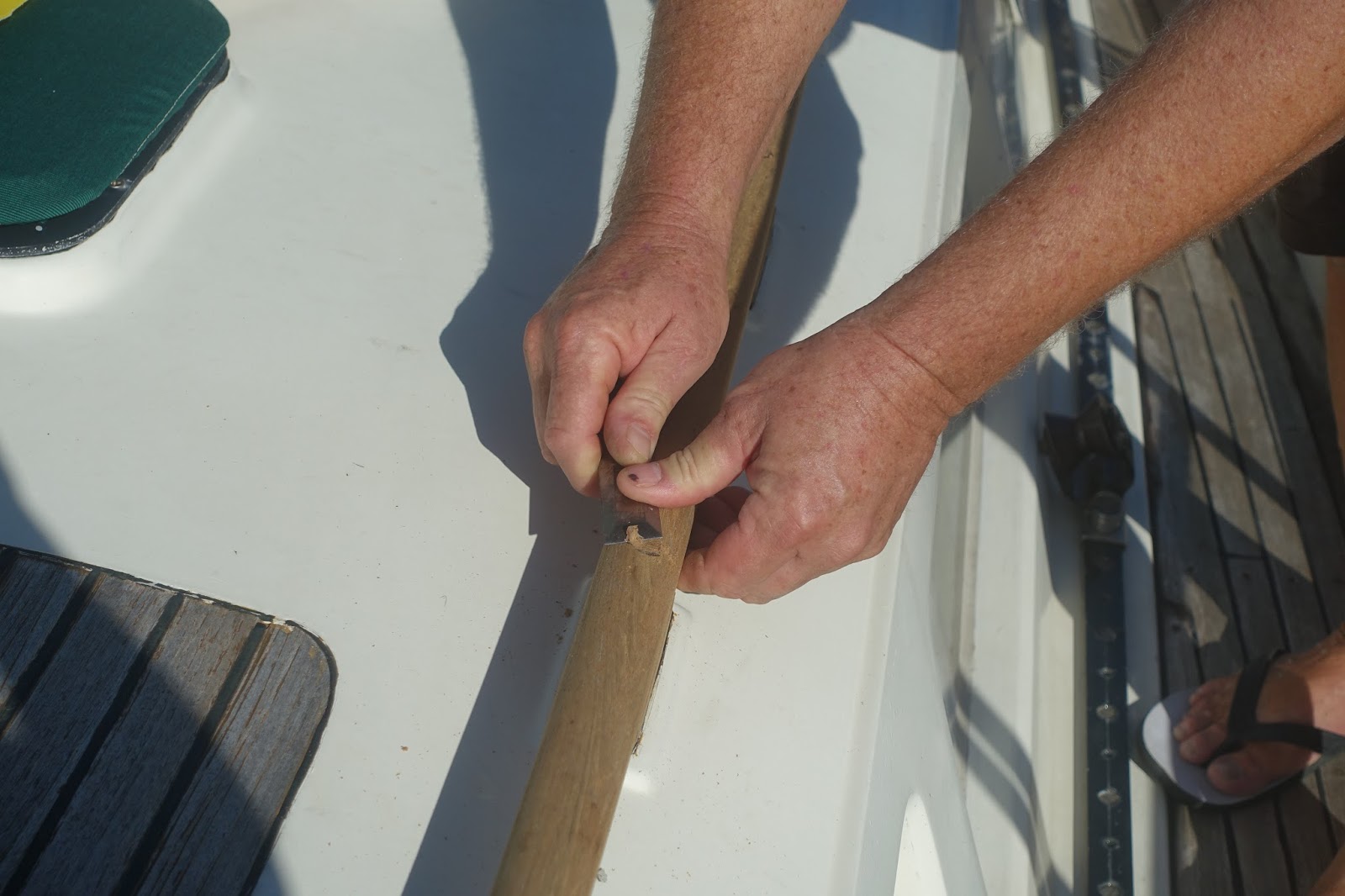 Matilda's Journey Removing and reinstalling wood plugs