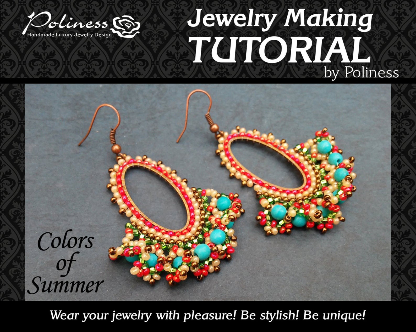 Beaded Hoop Jewelry and Tutorials by PolinessJewelry / The Beading Gem