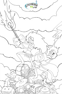 adventure time coloring pages printable